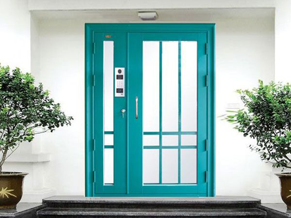 氟碳喷涂楼寓门（中绿）