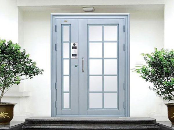 氟碳喷涂楼寓门（深银灰）